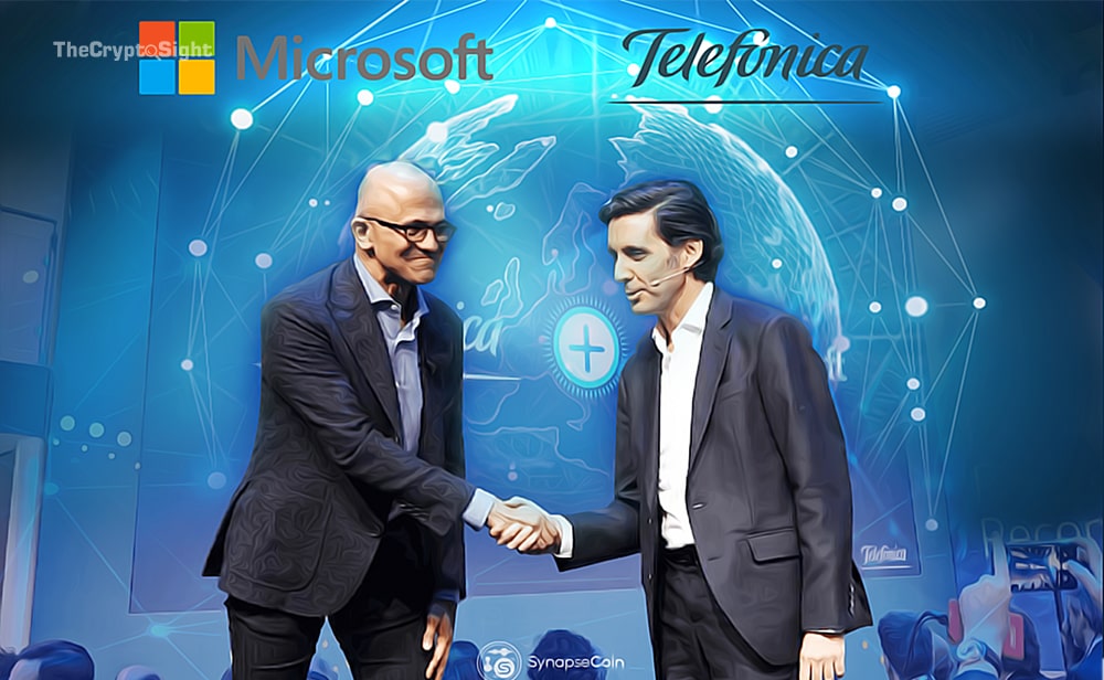 thecryptosight-microsoft-and-telefonica-to-power-ai-and-blockchain-innovations-for-telco-customers