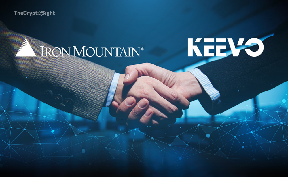 Keevo Announces Strategic Partnership with Iron Mountain to Protect Crypto Currency Users and Their Heirs